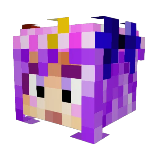 magityler Minecraft avatar head, 3D render