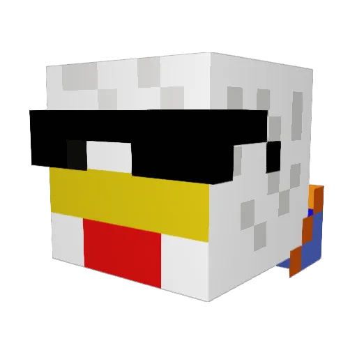 magius67 Minecraft avatar head, 3D render