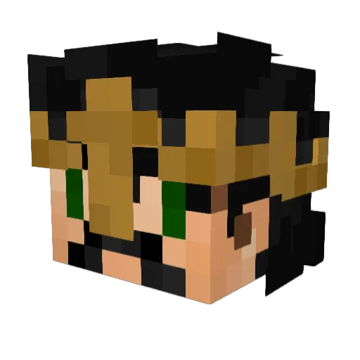 magmetaYT Minecraft avatar head, 3D render