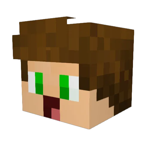 magna232 Minecraft avatar head, 3D render
