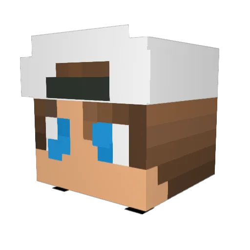 magni07 Minecraft avatar head, 3D render