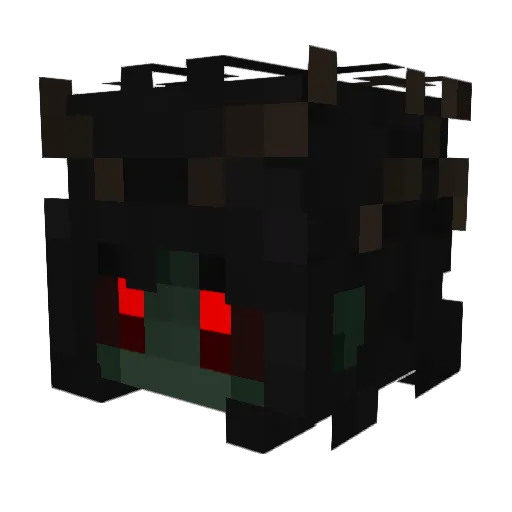 magnispora Minecraft avatar head, 3D render
