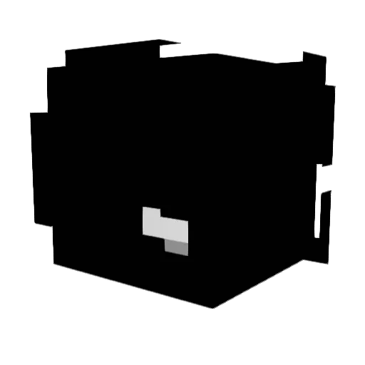magnum01_ Minecraft avatar head, 3D render