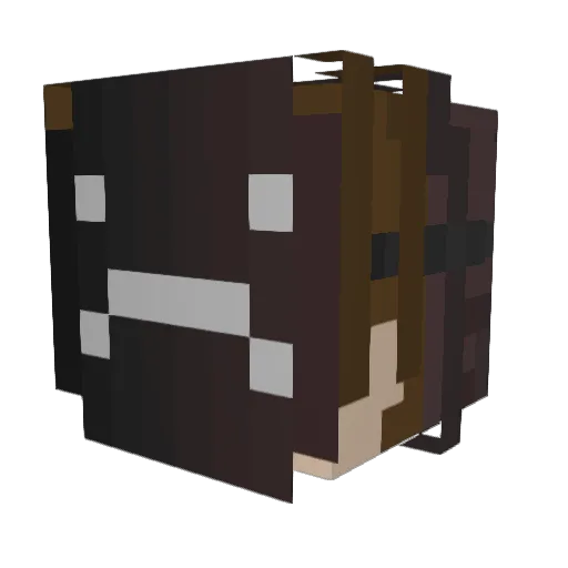 magnushoj Minecraft avatar head, 3D render