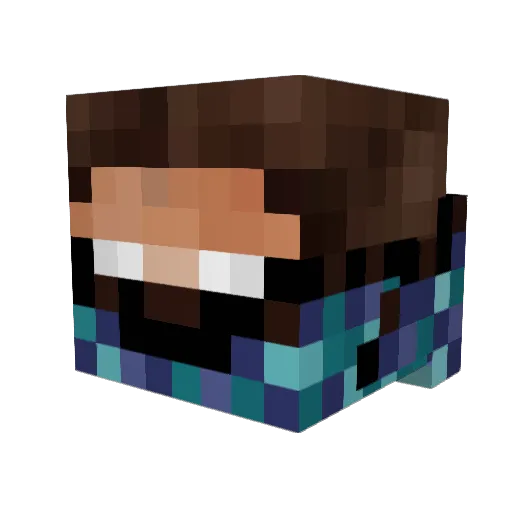 magnuskaarstad Minecraft avatar head, 3D render