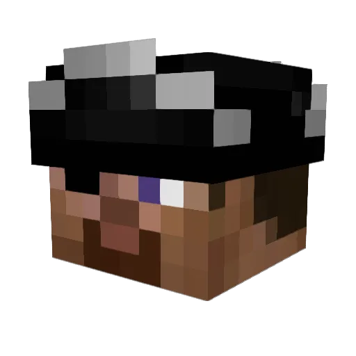 magnusmrk Minecraft avatar head, 3D render