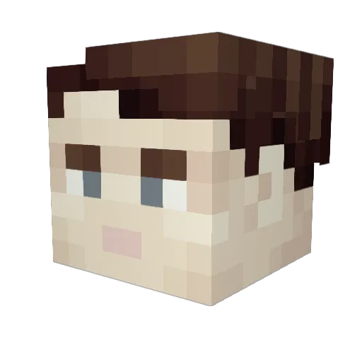 magokskym Minecraft avatar head, 3D render