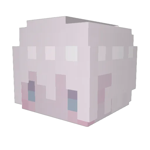 magooota Minecraft avatar head, 3D render