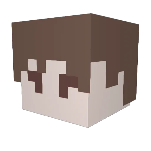 magov Minecraft avatar head, 3D render