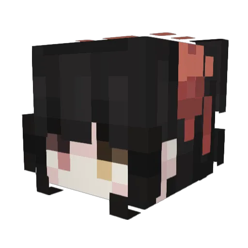 maguelz Minecraft avatar head, 3D render