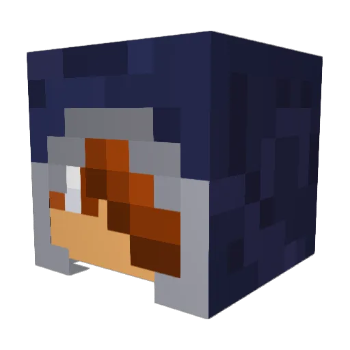 magukos Minecraft avatar head, 3D render