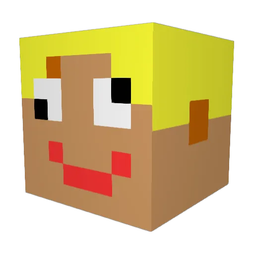 maguloniarz Minecraft avatar head, 3D render