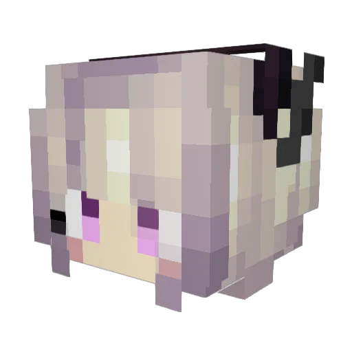 magunu Minecraft avatar head, 3D render