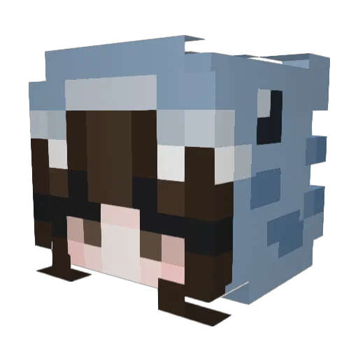 maguro2008 Minecraft avatar head, 3D render