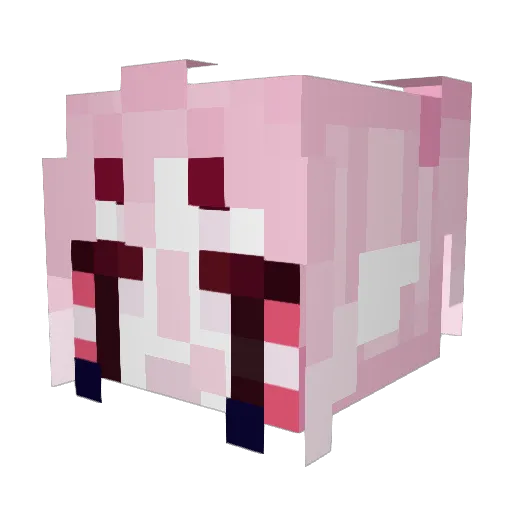 magvak Minecraft avatar head, 3D render