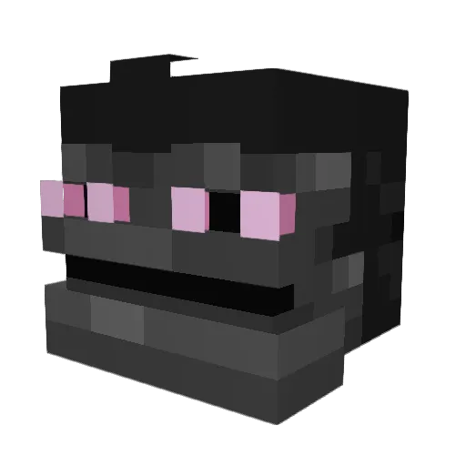 mahant Minecraft avatar head, 3D render