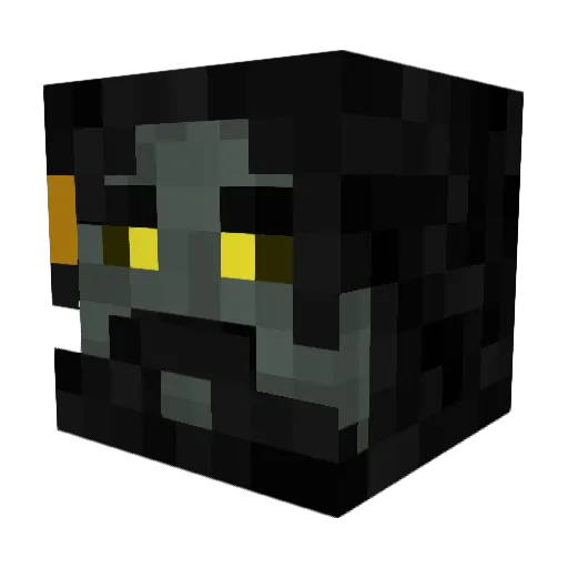 mahdym Minecraft avatar head, 3D render