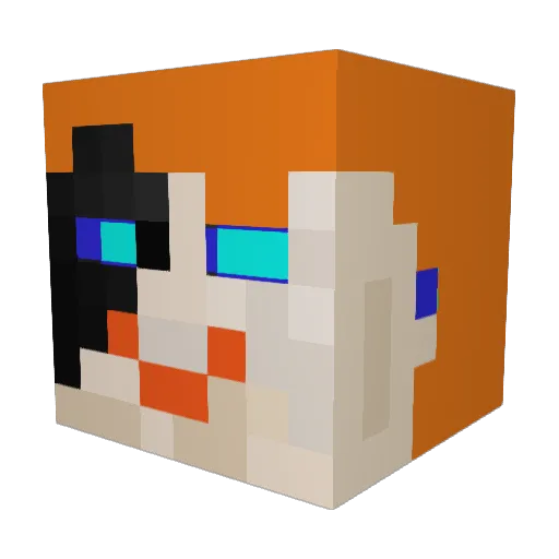 maheul Minecraft avatar head, 3D render