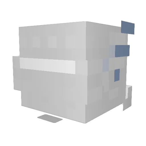 mahhogany Minecraft avatar head, 3D render