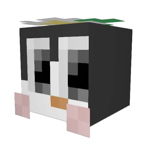mahingmello Minecraft avatar head, 3D render