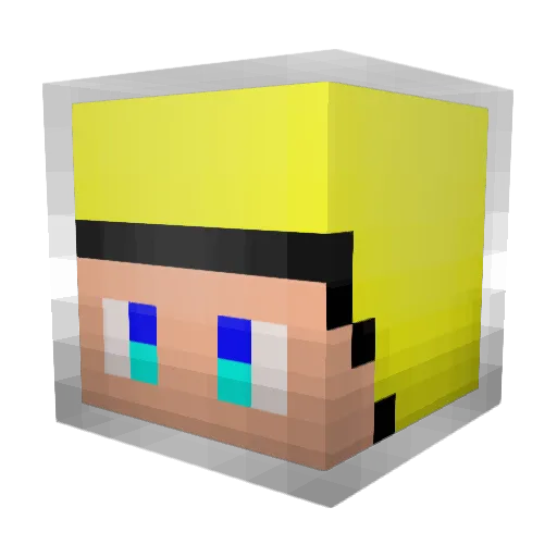 mahirasu Minecraft avatar head, 3D render