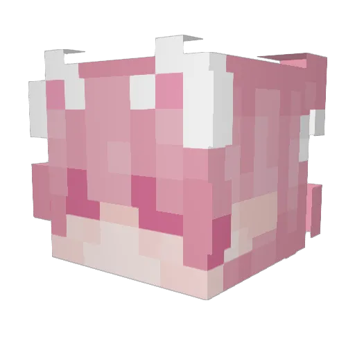 mahiru1 Minecraft avatar head, 3D render