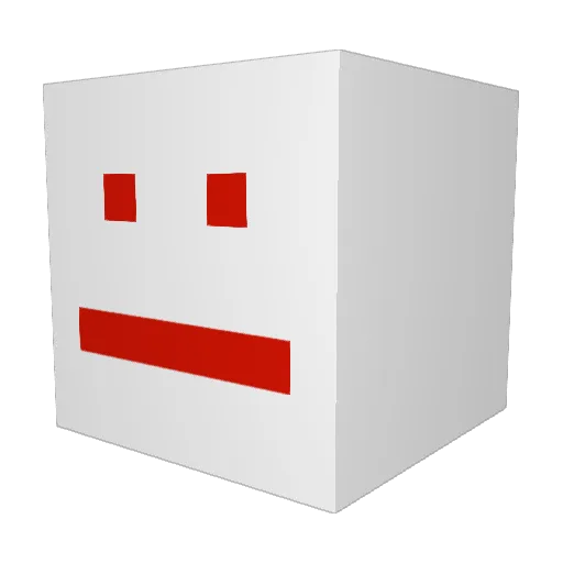 mahjongkid Minecraft avatar head, 3D render
