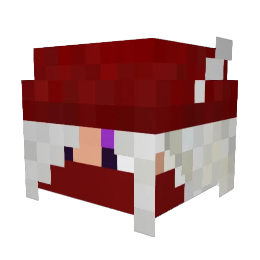 mahkcloud Minecraft avatar head, 3D render