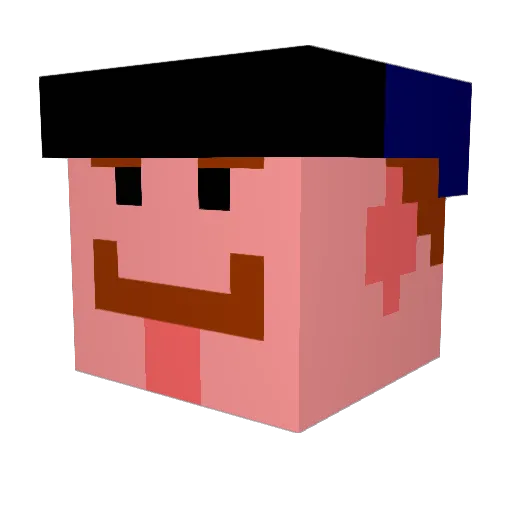 mahks Minecraft avatar head, 3D render