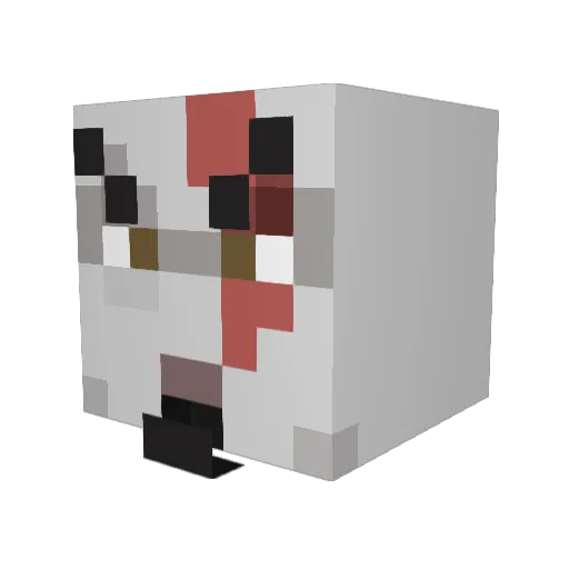 mahmutgod Minecraft avatar head, 3D render