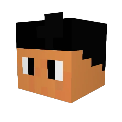 mahojolu Minecraft avatar head, 3D render