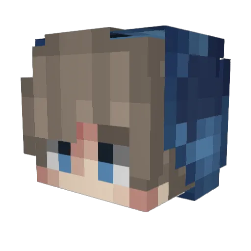 mahomcqueen Minecraft avatar head, 3D render