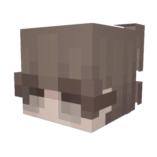 mahrz Minecraft avatar head, 3D render