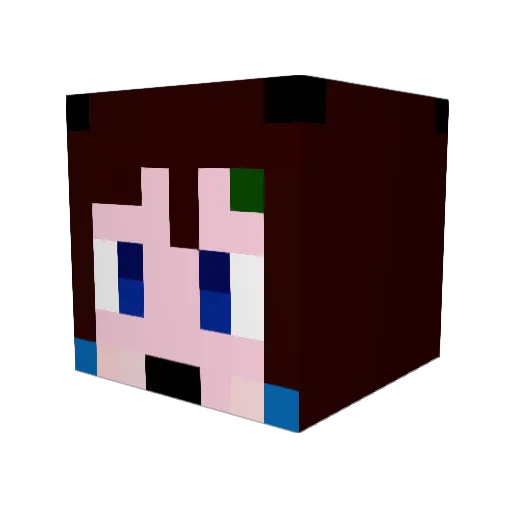 mahtan Minecraft avatar head, 3D render