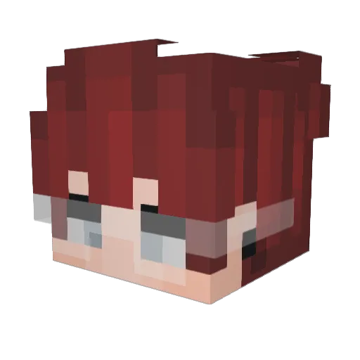 mahuuw Minecraft avatar head, 3D render