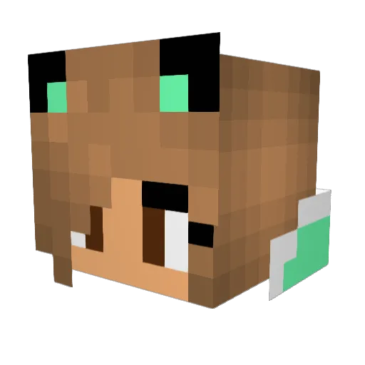 mahyna Minecraft avatar head, 3D render