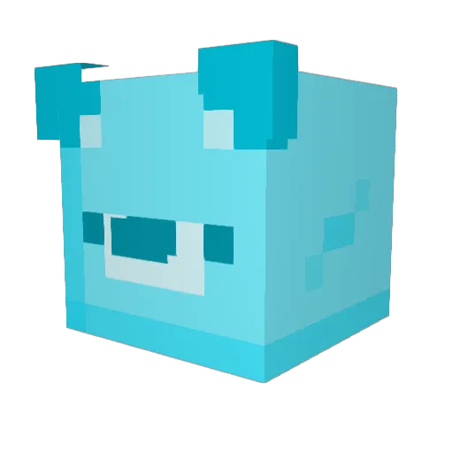mai0824 Minecraft avatar head, 3D render