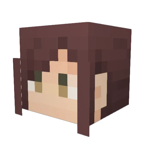 mai24 Minecraft avatar head, 3D render