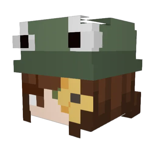 mai_bee_not Minecraft avatar head, 3D render