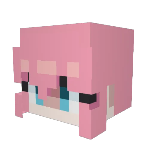 maiaberrie Minecraft avatar head, 3D render