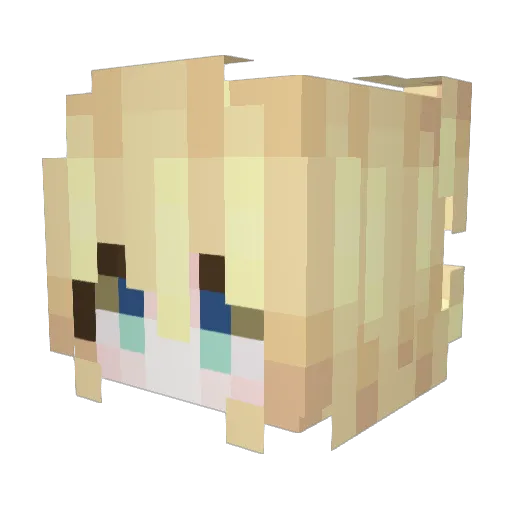 maiadragonforce Minecraft avatar head, 3D render