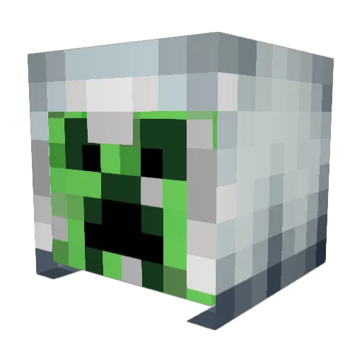 maic11 Minecraft avatar head, 3D render