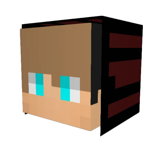 maicla Minecraft avatar head, 3D render