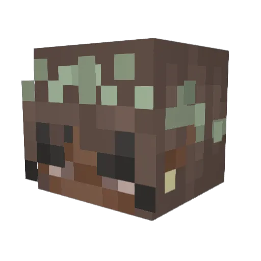 maidaalise Minecraft avatar head, 3D render