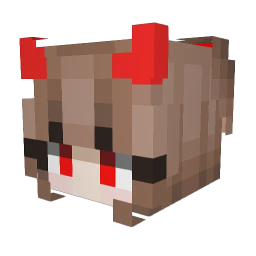 maidas___thre Minecraft avatar head, 3D render