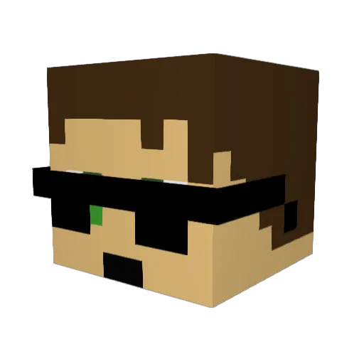maier007 Minecraft avatar head, 3D render