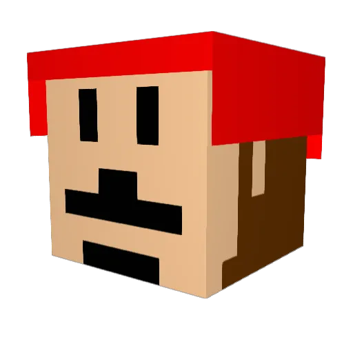 maik1996 Minecraft avatar head, 3D render