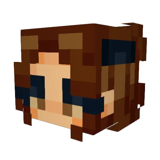 maikalai Minecraft avatar head, 3D render