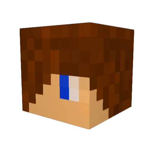 maikelMblaster Minecraft avatar head, 3D render