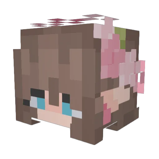 maikenv Minecraft avatar head, 3D render